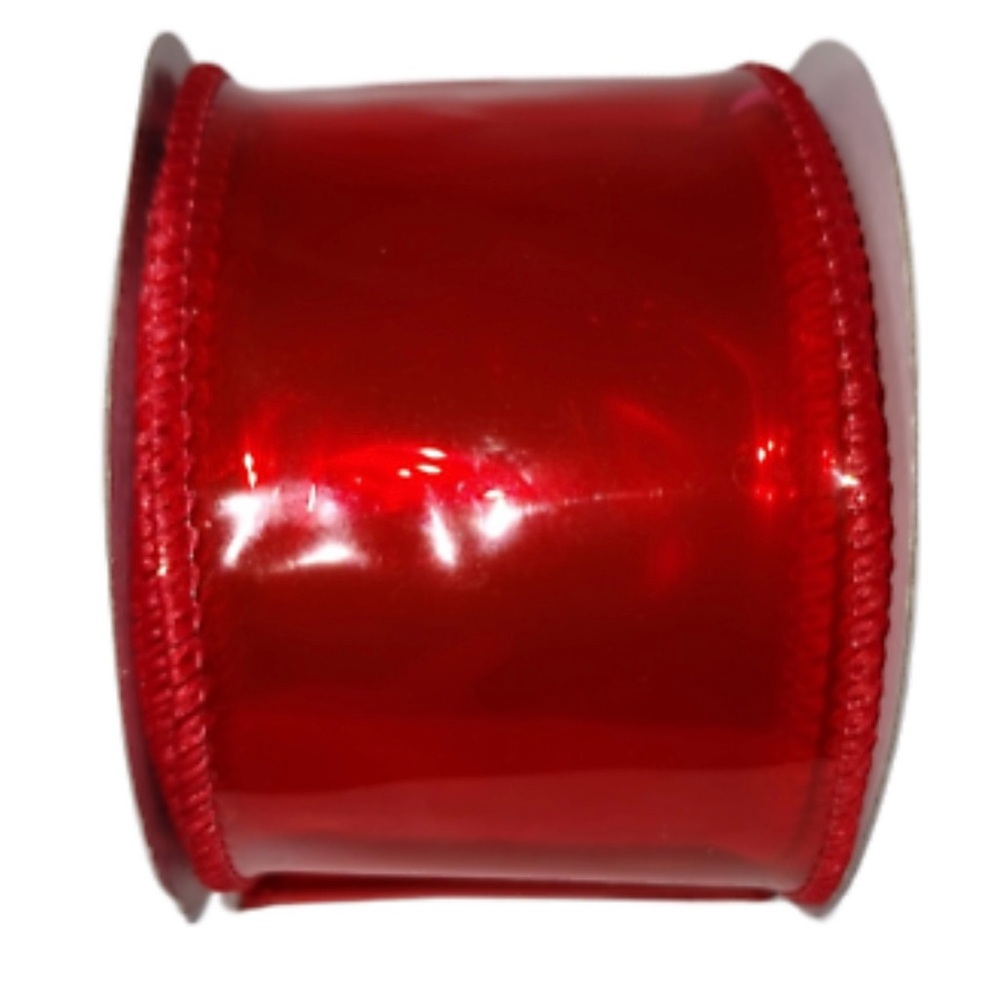 Celebrate It Red PVC wired Ribbon 2.5” x 20ft